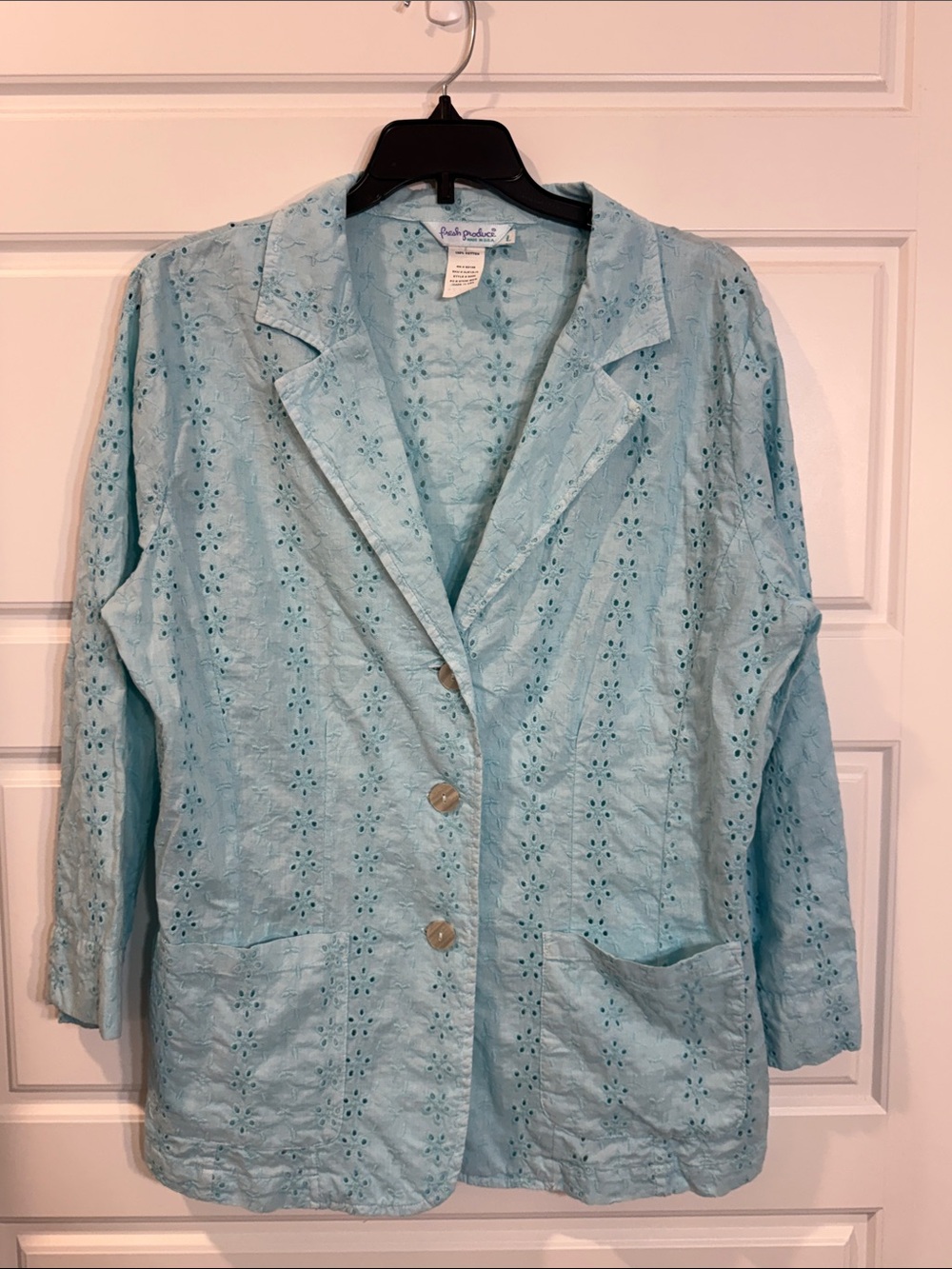 Fresh Produce Eyelet vintage blazer size large